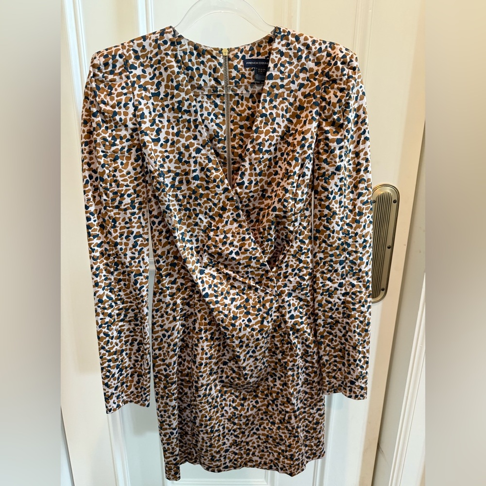 French Connection (crazy to pass on this dress!) Animal Print Dress Size 2